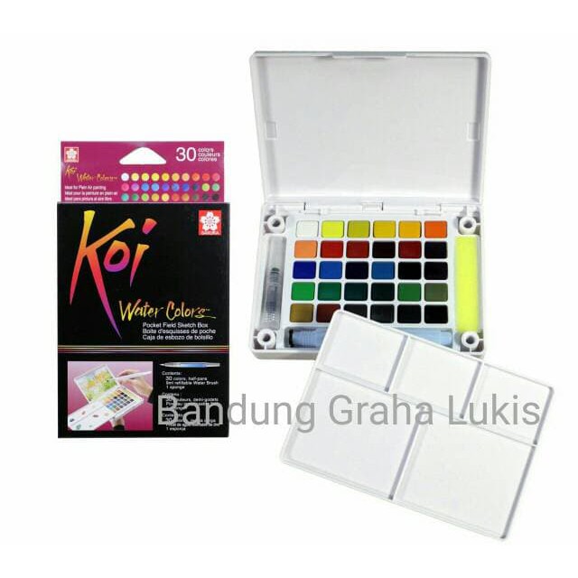 

Unik Sakura Koi Watercolor 30 warna Limited