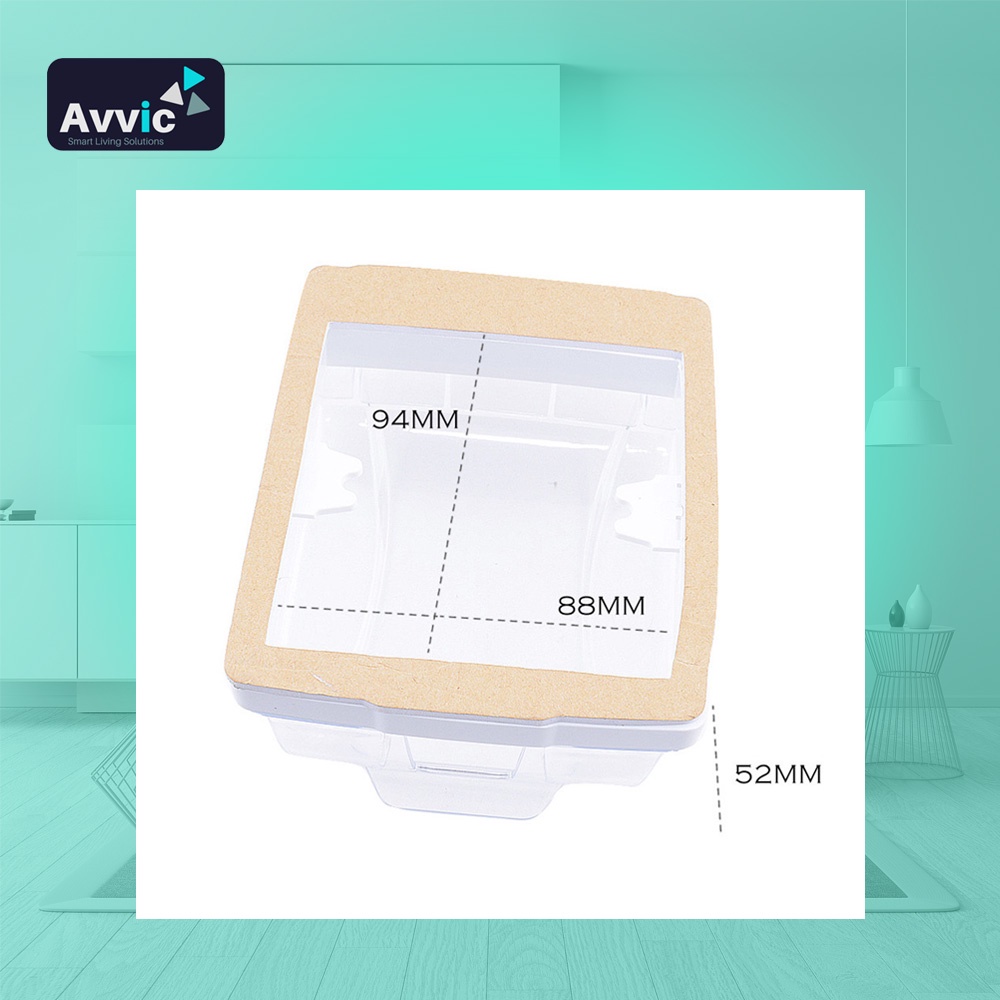Avvic x Cacazi Pelindung Bel Rumah Waterproof Rain Cover for Wireless Doorbell Full Cover 4 Sisi