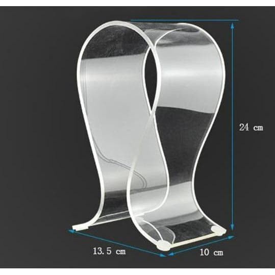 Stand Holder Display Headphone Headset Acrylic Universal - Transparent