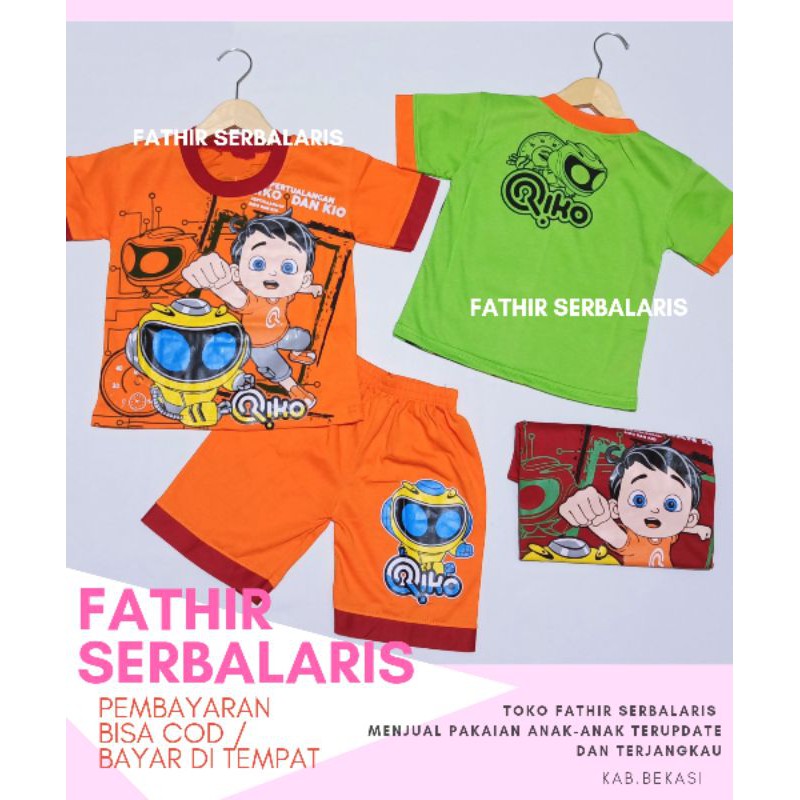 STELAN BAJU ANAK RIKO THE SERIES DAN ROBOT TERBARU / KAOS RIKO THE SERIES BIS COD BAYAR DITEMPAT