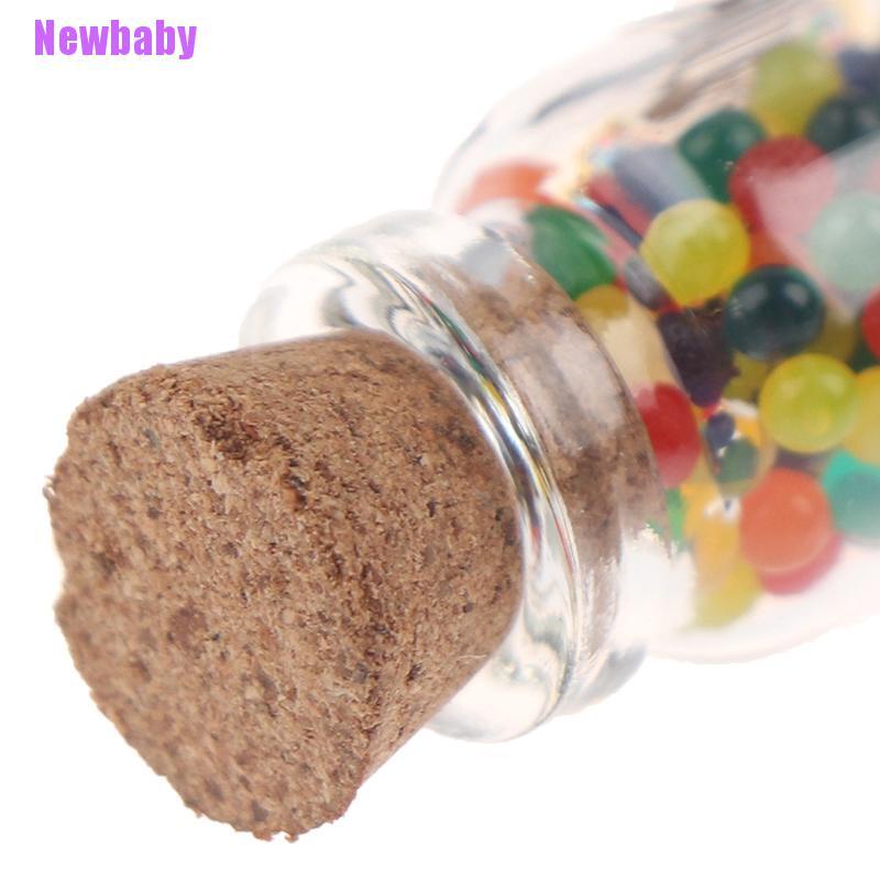 (Newbaby) 10pcs / Set Mainan Miniatur Toples Kaca Bahan Resin Skala 1: 12 Untuk Aksesoris Rumah Boneka