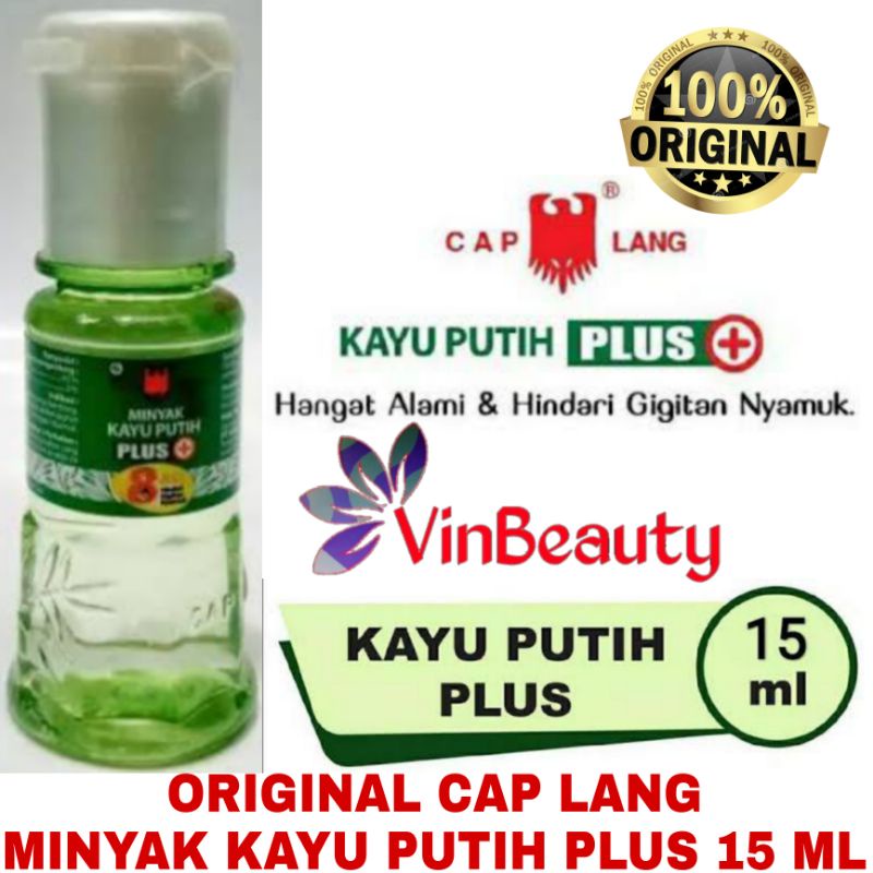 ORIGINAL CAP LANG MINYAK KAYU PUTIH PLUS 15 ML / MINYAK CAPLANG PLUS