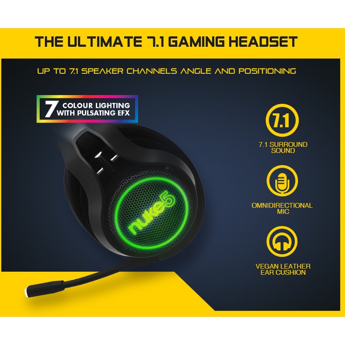 Headset gaming armaggeddon nuke 5