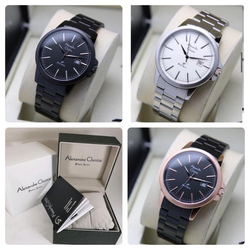 JAM TANGAN PRIA ALEXANDRE CHRISTIE 1008MD / AC 1008MD / AC 1008 PRIMO STEEL