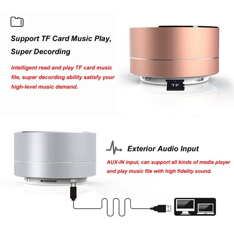 Bluetooth Speaker Mini A10 Portable + Lampu Led-4