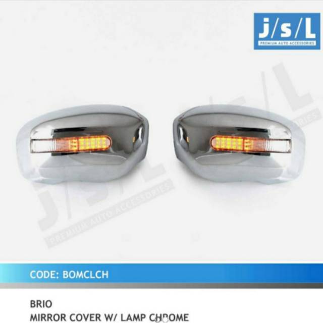 Cover spion Brio chrome/ mirror cover chrome with lamp jsl