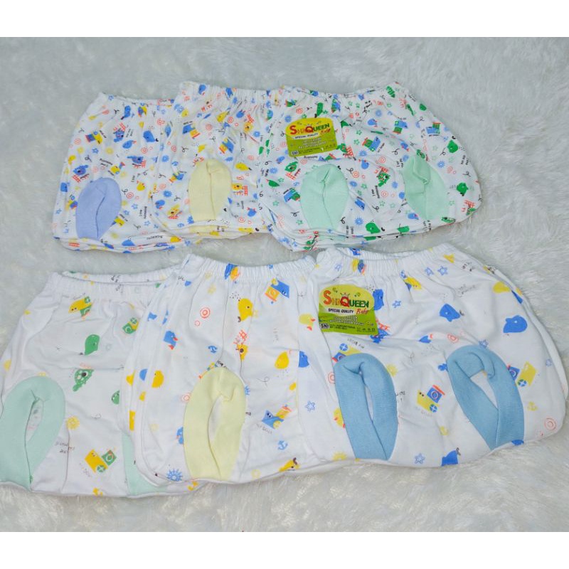 6 PCS  ½ Lusin Celana Pop Baby Motif Shaqueen SNI / Celana Pop Bayi / Celana kodok Bayi