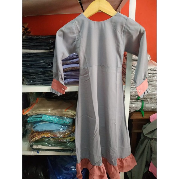 gamis anak rumbai