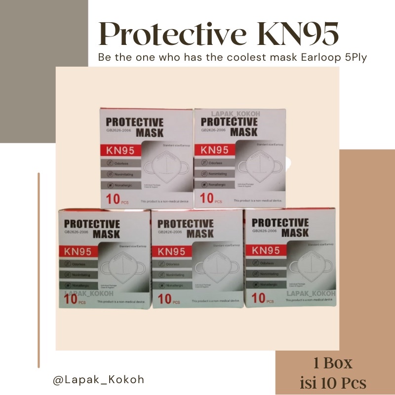 Masker KN95 Protective Mask Original 1 Box (10Pcs)
