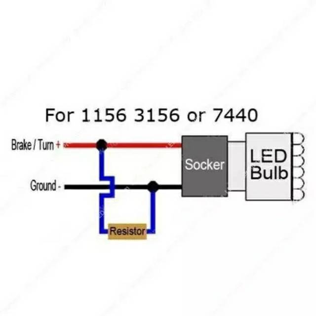 Resistor Load Sen Mobil Anti Kedip Cepat 50W 6RJ