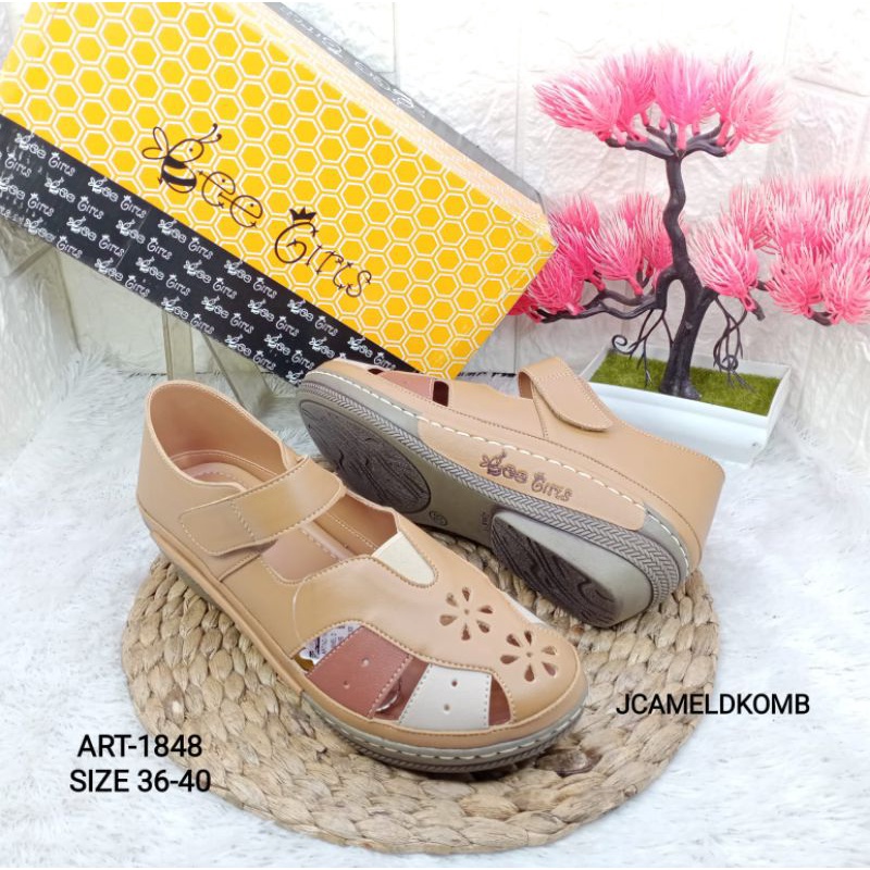 Sepatu tali wanita bee girls -1848