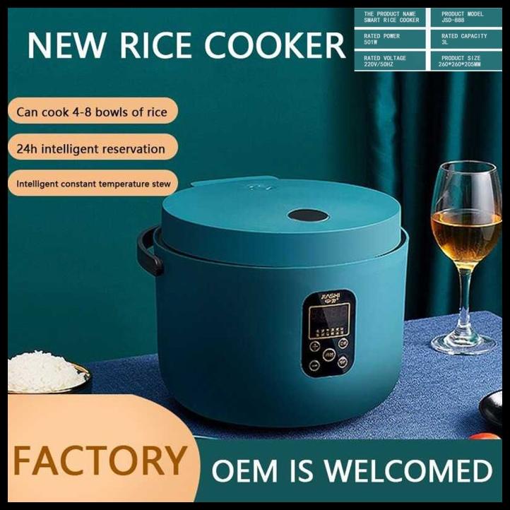 Rice Cooker Mini Kecil 1.2 Liter Jiashi Hijau