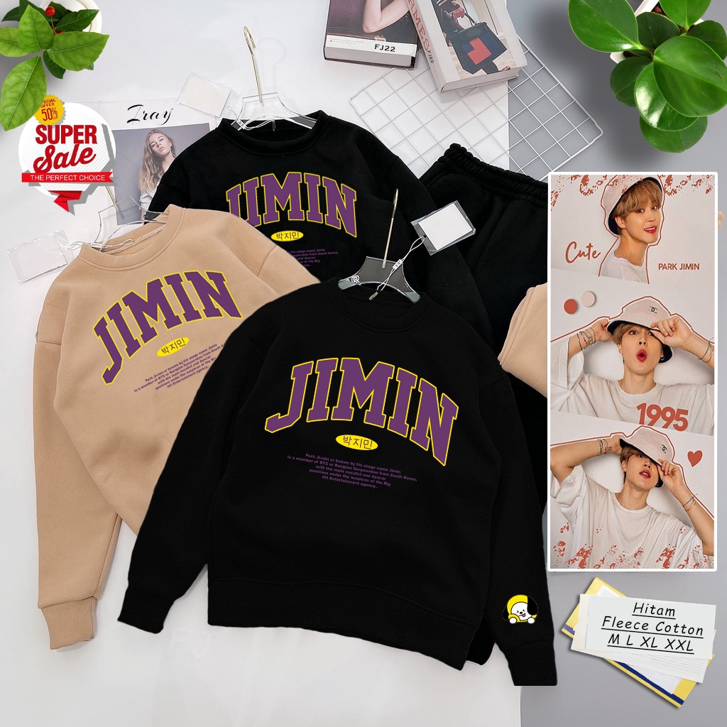 JIMIN Sweater  ( TEBAL ) BT5 BT21  Korea Style | Park Jimin Unisex | Dhea Fashion | Untitres