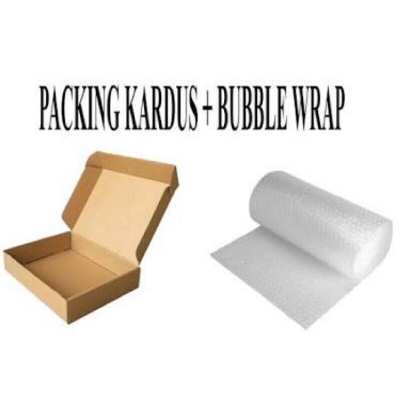 

tambahan buble wrap + kardus | bubble wrap