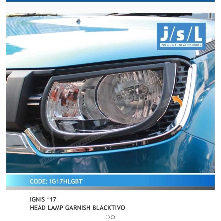 JSL Ignis Garnis Lampu Depan Ignis Head Lamp Garnish Blackdoff