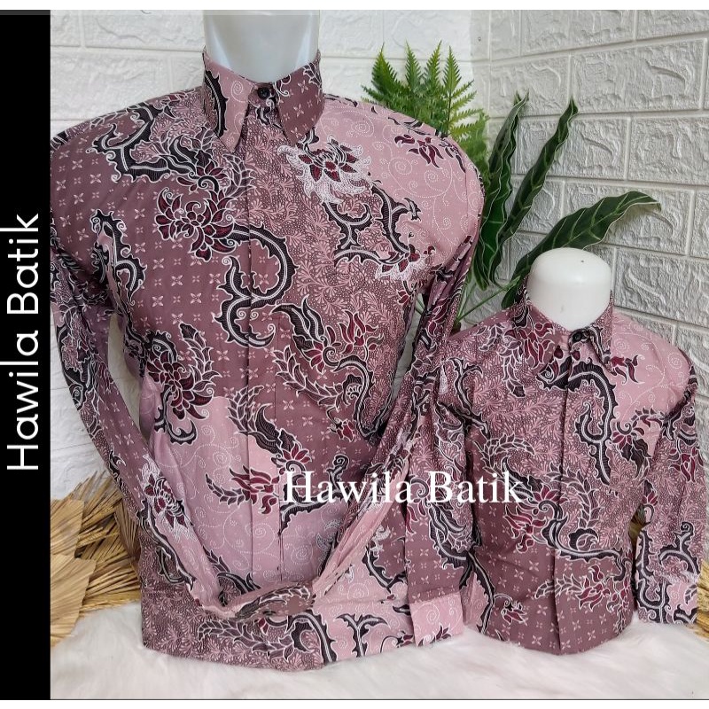 Couple Batik Ayah Anak Lapis Furing Katun Premium