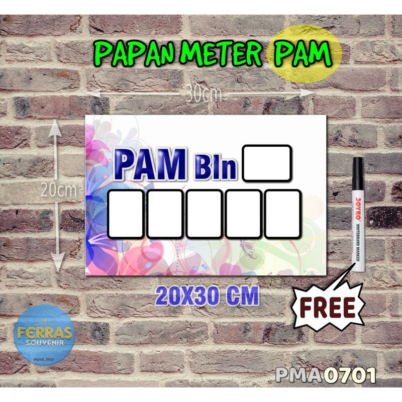 

Ferras Papan Meter Listrik PLN PAM motif Unik - Pastel 01