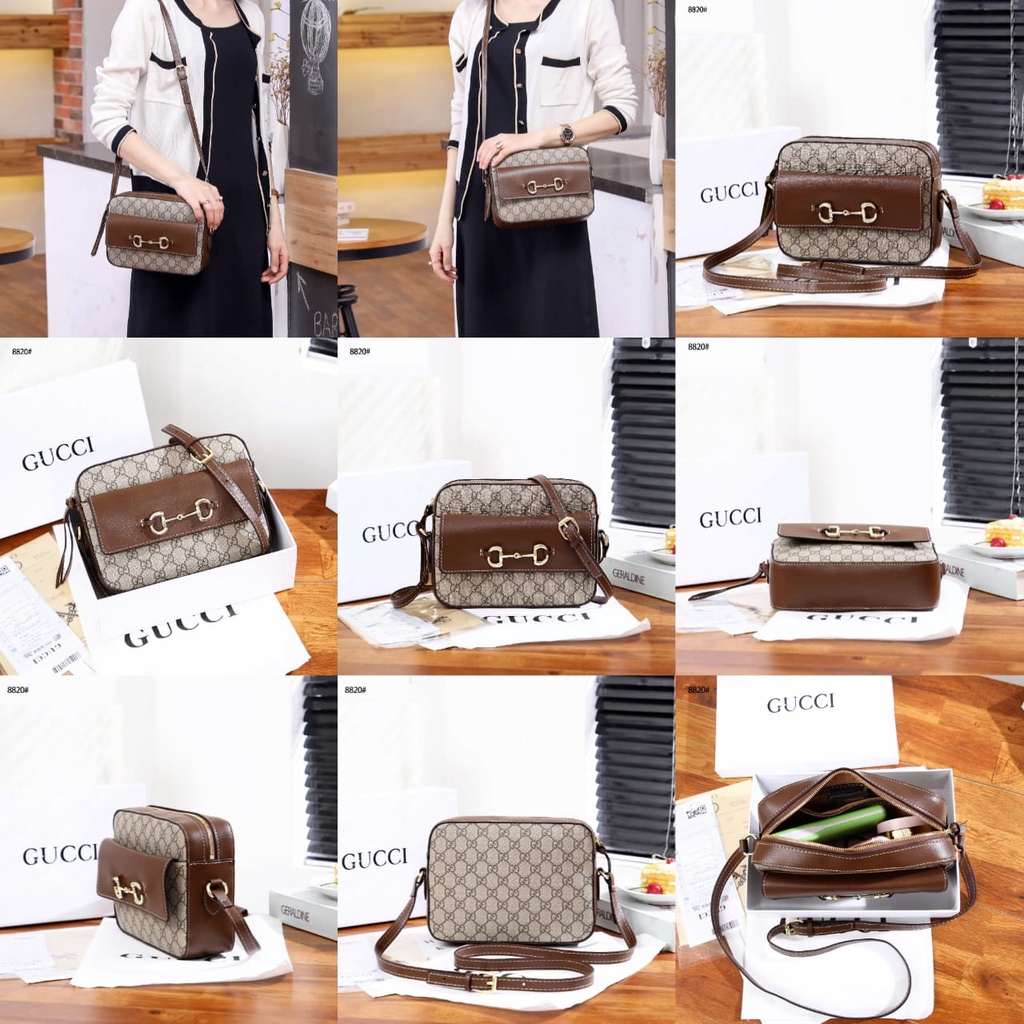 GG  Gold-Toned Hardware Shoulder Bag 8820