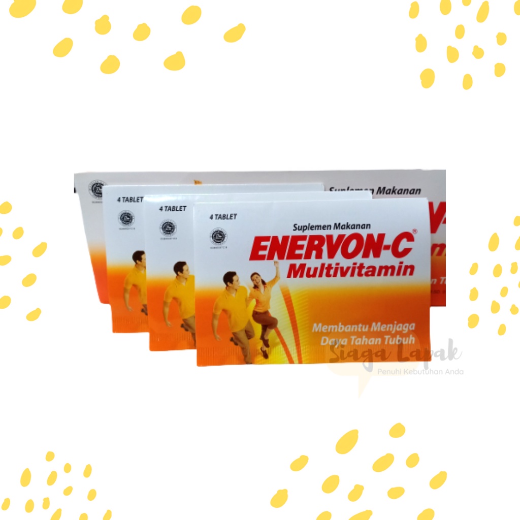 Enervon C 1 strip isi 4 tablet - Suplemen Makanan Multivitamin