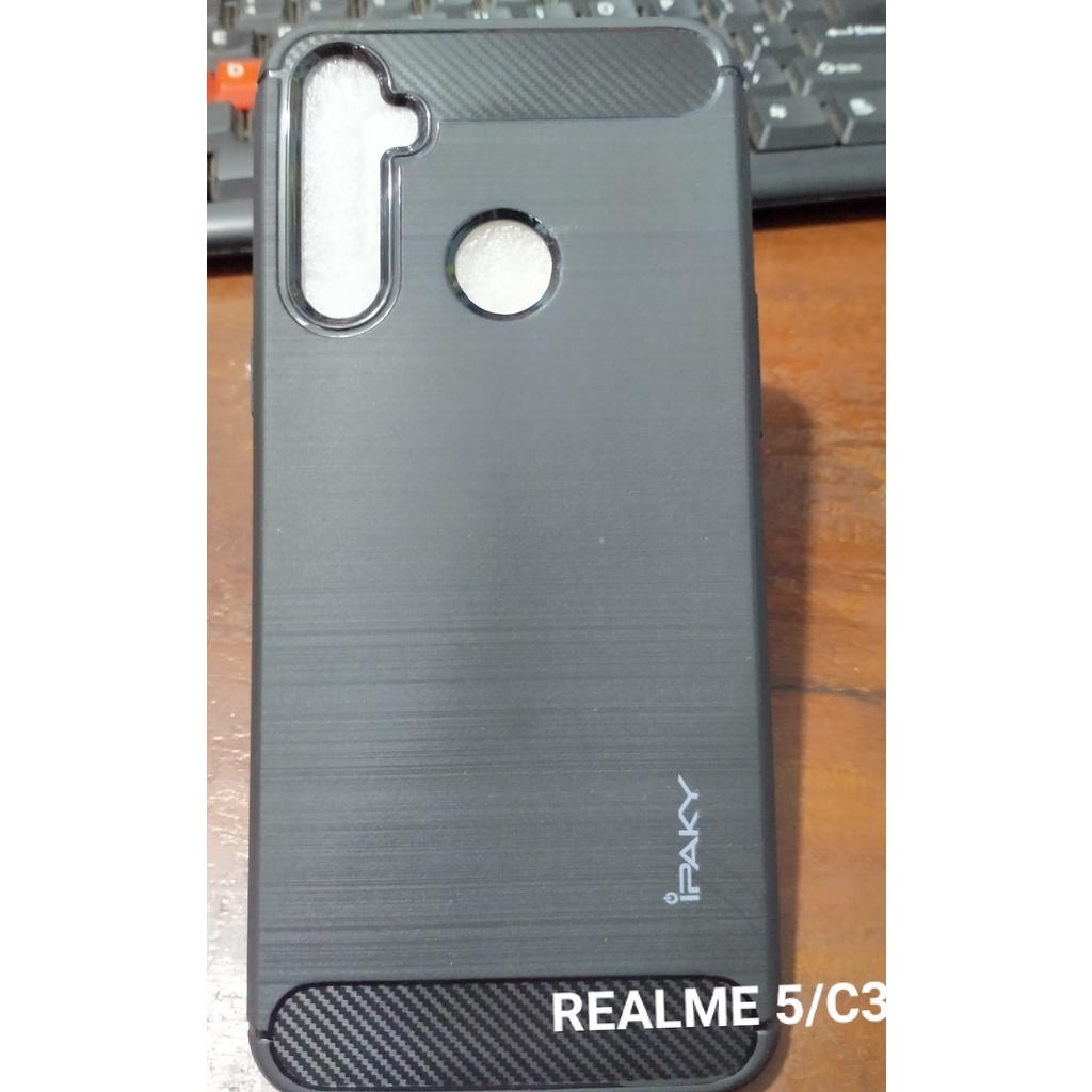 REALME C25 CASE CARBON IPAKY PELINDUNG KAMERA