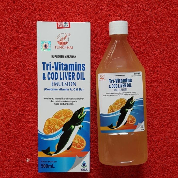 MINYAK IKAN TUNGHAI - TUNG HAI FISH LIVER OIL EMULSION SYRUP PILIH VARIAN