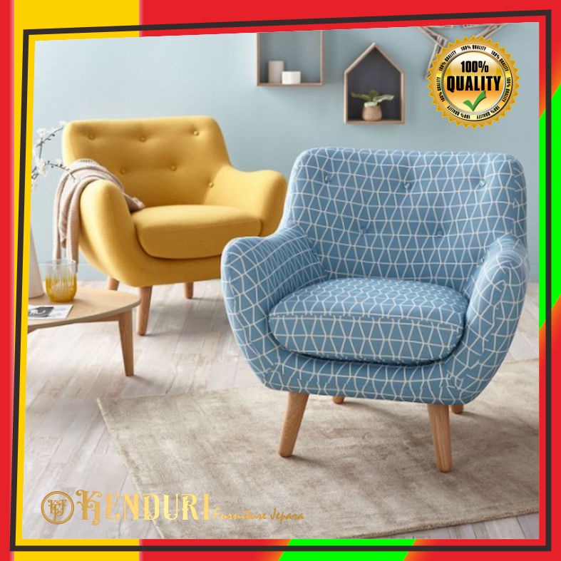 SOFA RETRO SINGLE MINIMALIS FURNITURE JEPARA