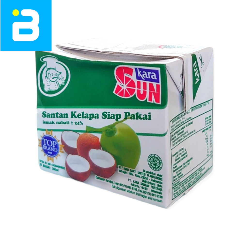

Sun Kara Santan kelapa 200 ML