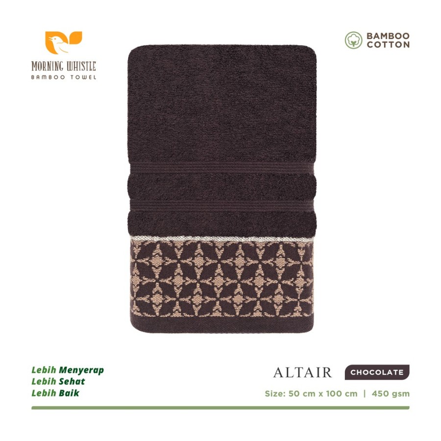 HANDUK TERRY PALMER MORNING WHISTLE BAMBOO ALTAIR HANDUK TRAVEL MANDI DEWASA 50 X 100CM / HANDUK MANDI DEWASA