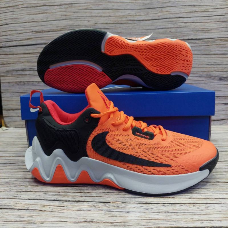 Nike Giannis Immortality 2 New Orange Black Premium Original. Sepatu Olahraga.Sepatu Voli.Sepatu Bas