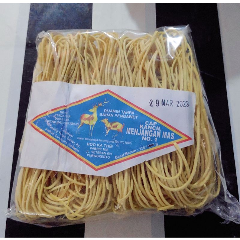 

Mie Menjangan / Mie Kidang 225gr / Mie Kering / Mie Godog / Bakmi Jawa