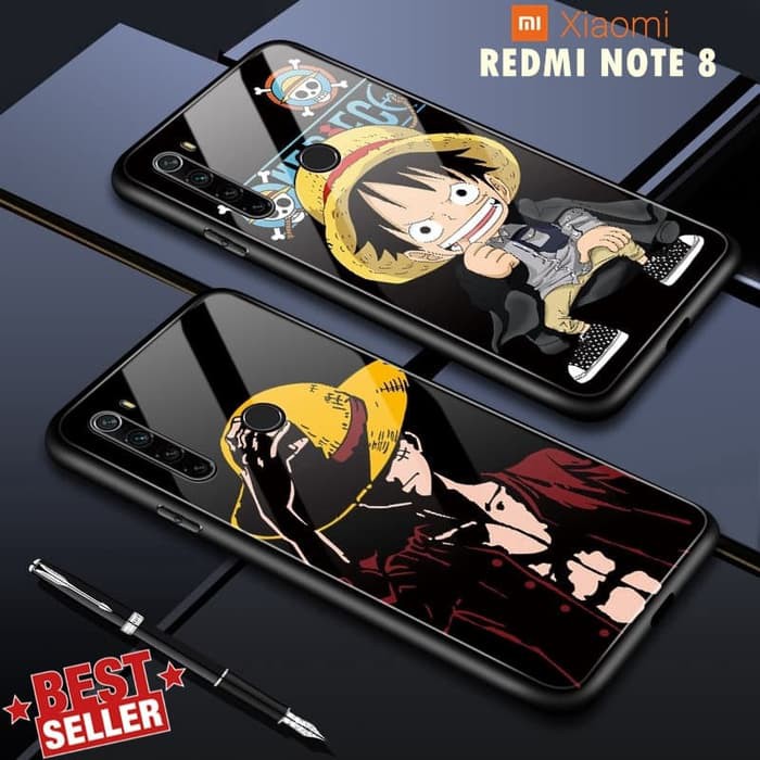 Case Xiaomi Redmi Note 8 One Piece Luffy Gambar Fuze Hard Gloosy - luffy