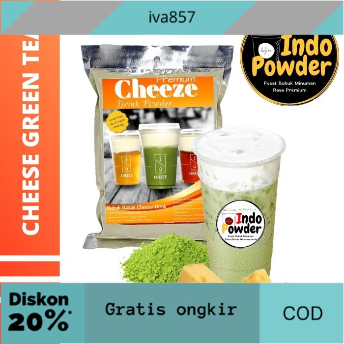 

PROMO Bubuk Minuman CHEESE GREEN TEA 1Kg - Bubuk CHEESE GREEN TEA 1Kg GRATIS ONGKIR