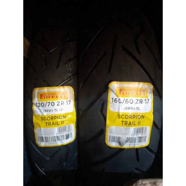 Ban Pirelli Diablo Scorpio Trail II 120/70ZR17 160/60ZR17