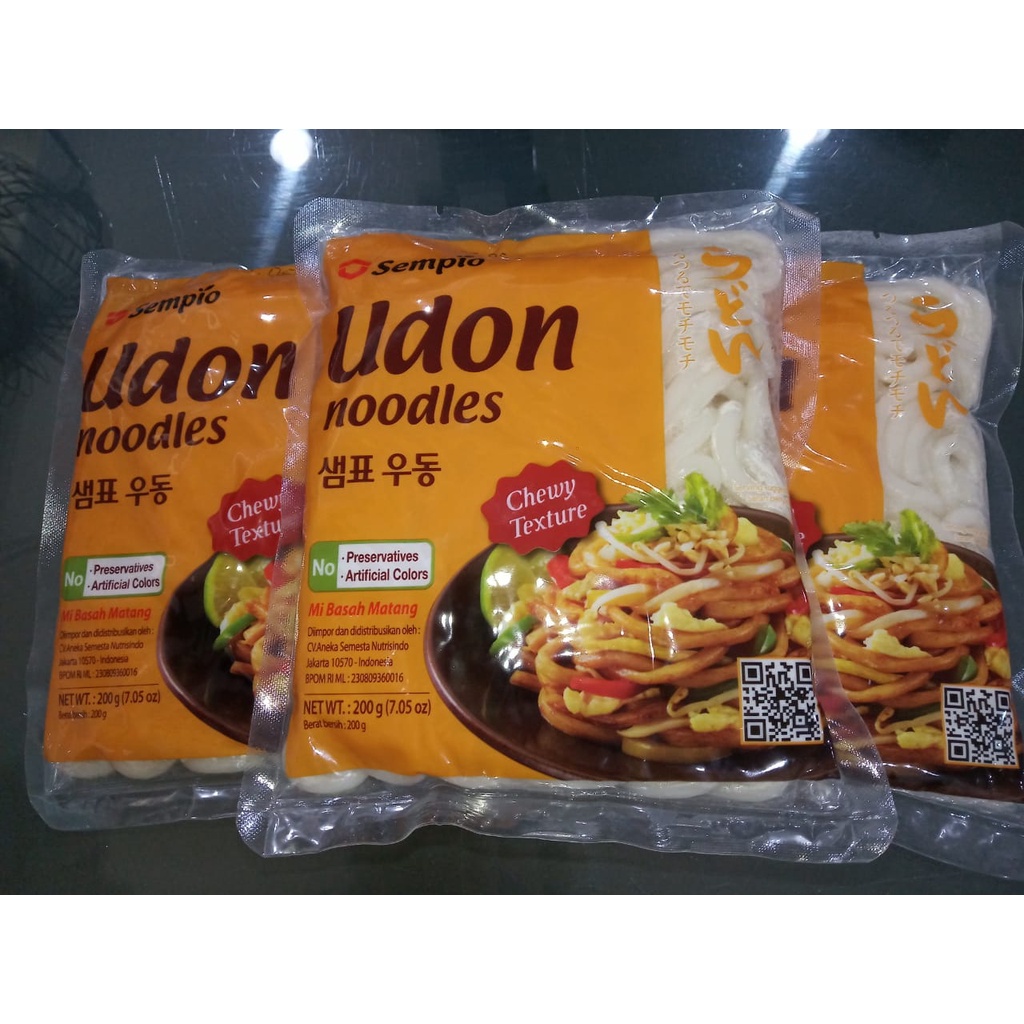 SEMPIO FRESH UDON NOODLES MIE UDON BASAH 200 GRAM pgmall