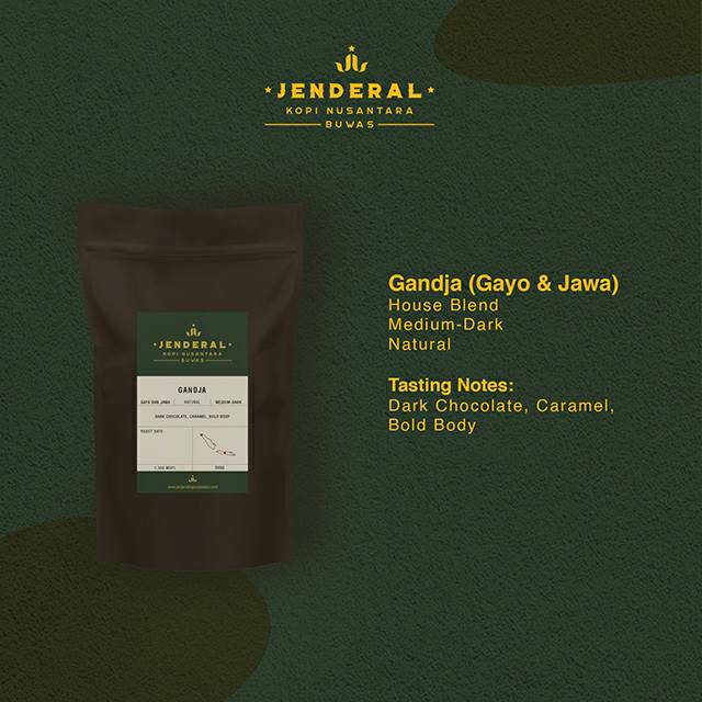 

Gandja (Gayo dan Jawa) House Blend 200Gr Jenderal Kopi