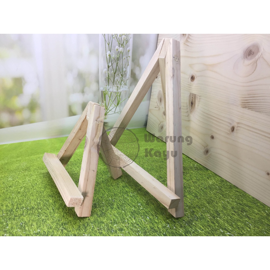 CUCI GUDANG Projects Stand Easel / Stand meja Kayu Solid Penyangga foto walldecor