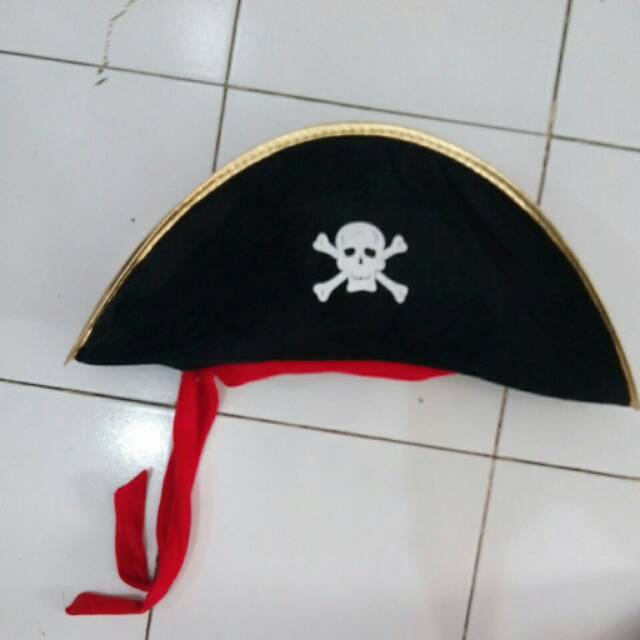 Topi bajak laut pirate hat gepeng