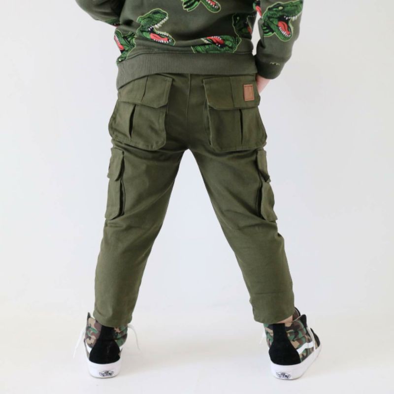 Cargo Anak Zunior Premium Army 1-12 Tahun