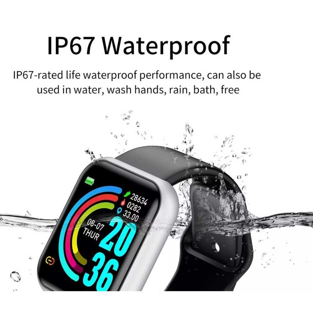 Jam Tangan Pintar Smartwatch Waterproof Sport Fitness Tracker Heart Rate SKMEI- Y68S