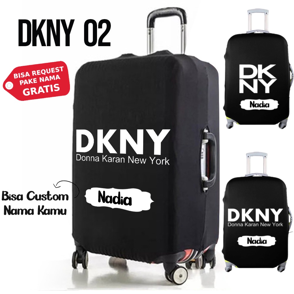 Luggage Cover Besar Elastic Donna Karan New York Size S M L ito Sarung Pelindung Koper Elastis Lojel