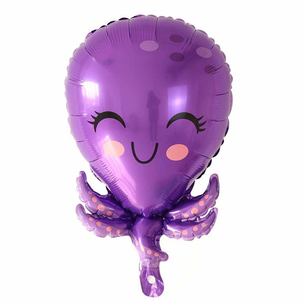 [Elegan] Balon Ikan Lucu 1PC Perlengkapan Baby Shower Tema Pesta Laut Anak Ulang Tahun Dekorasi Kepiting/Bintang Laut/Gurita Gurita Balon