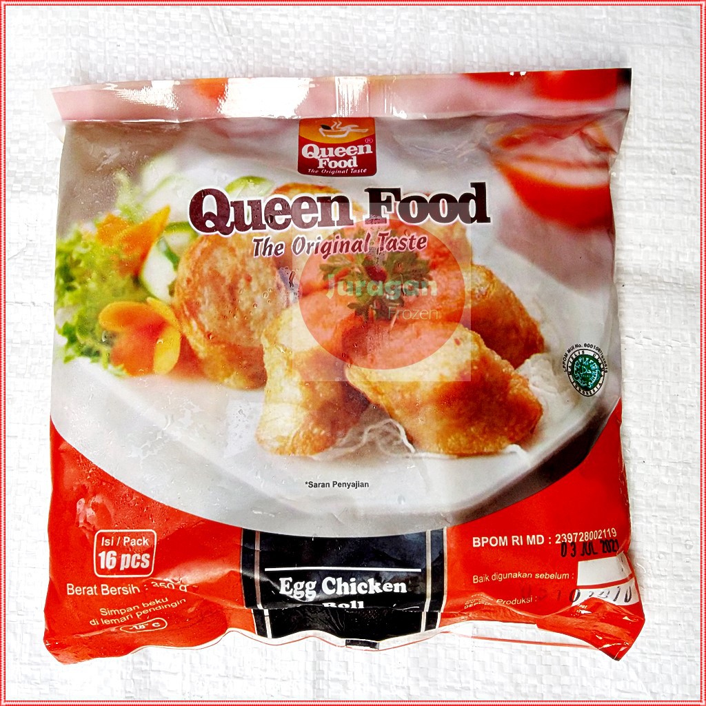 BENTO EGG CHICKEN ROLL QUEEN FOOD FROZEN 350GR