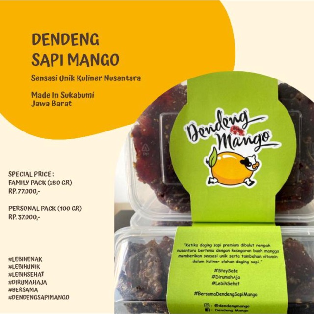 

Dendeng Sapi Mango 100Gr