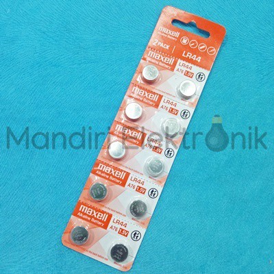 Baterai Maxell LR44 AG13 1.5V Original Batre Kalkulator Batre Mainan - Batre Battery LR 44 AG 13