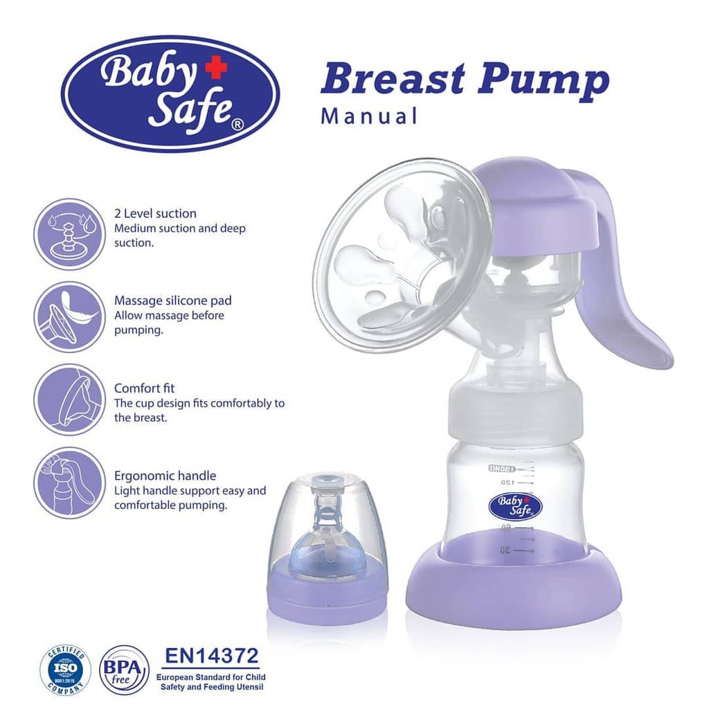 BABY SAFE POMPA ASI MANUAL BREAST PUMP BPM01