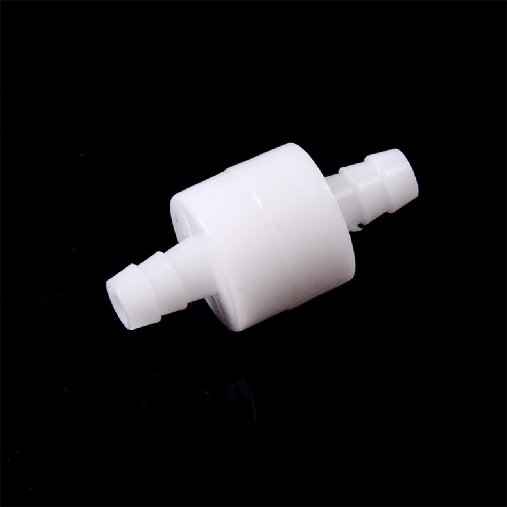 NewBaby 8mm 1/4&quot; White Plastic One Way Inline Check Valve For Fuel Diesel Gas Liquid Air  ID