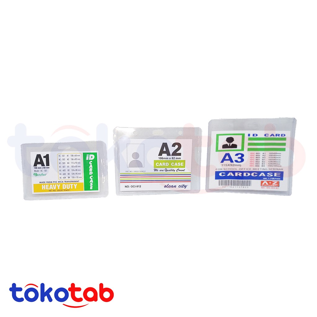 

Name Tag Tebal Kaku/ ID Card Case/ Card Holder/ Card Case A1 A2 A3