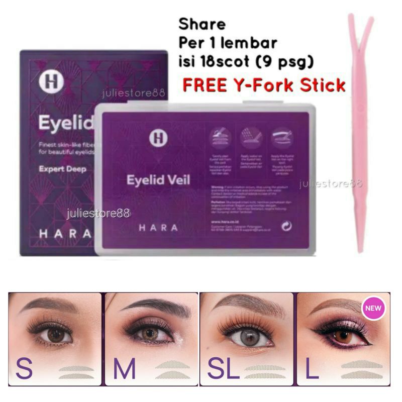 Hara Eyelid Veil x Nanath Nadia Scot Mata Jaring Eyetape 1 lembar