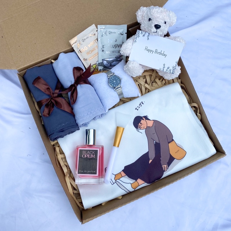 [TOTEBAG KANVAS]HAMPERS CEWEK/KADO PACAR/KADO ULANG TAHUN/HADIAH ULANG TAHUN/HADIAH UNTUK CEWEK/GIFT