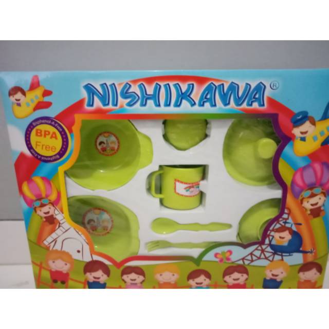 Perlengkapan Makan Bayi ( Feeding Set ) Nishikawa Besar